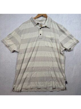 Patagonia Men's Trail Harbor Polo Shirt Organic Cotton Cement Grey 52770 Size M